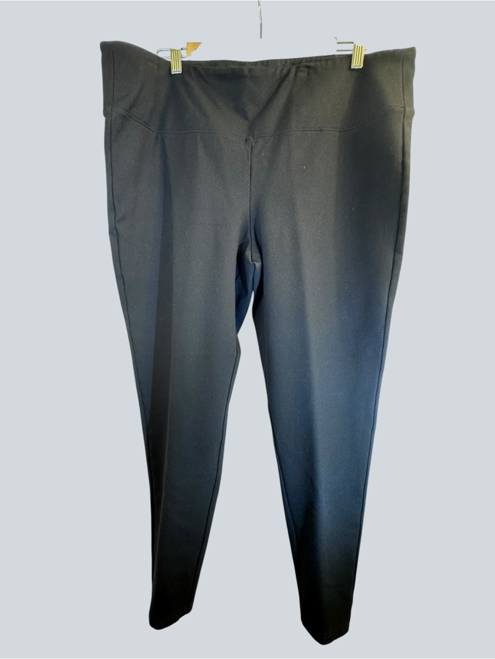 Denver Hayes Women’s Black Pull On Leggings Pants Stretch Comfort Size XXL